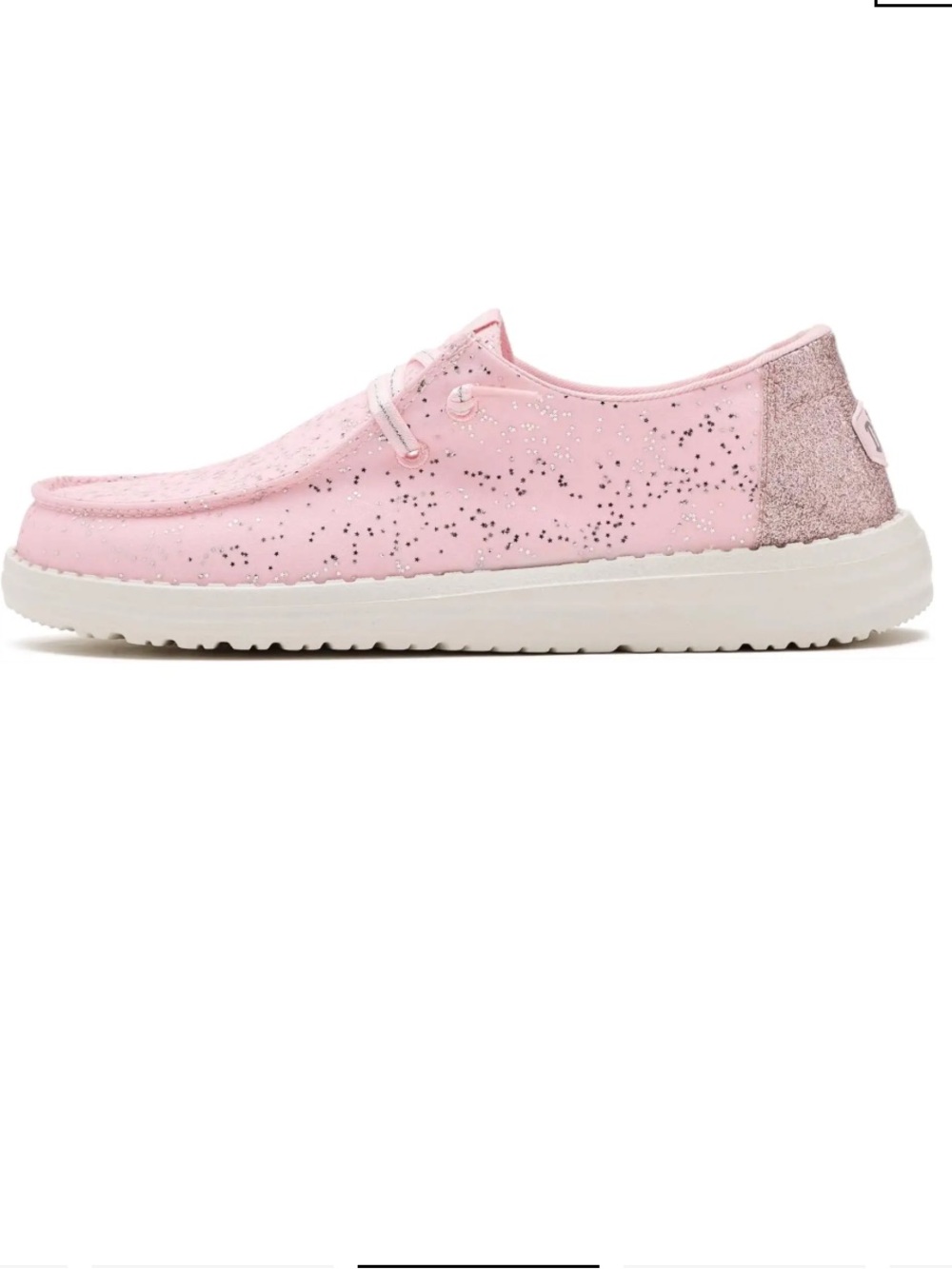 Hey Dude Kids Pink Glitter Slip-Ons Sz 5 NEW NWT LAST PAIR - Picture 4 of 7